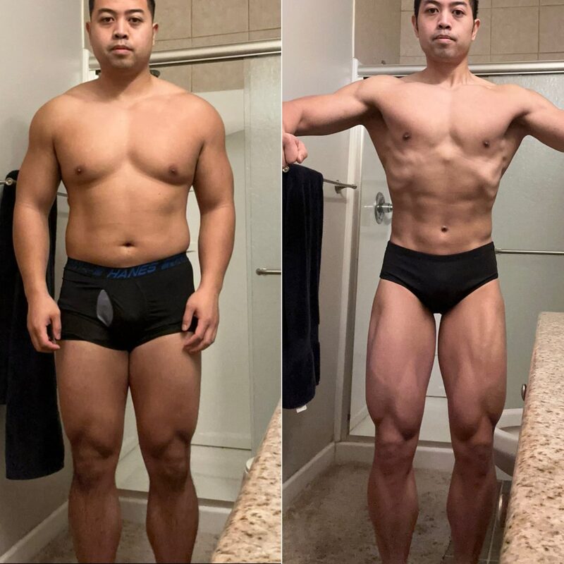Stark Fitness before and after - body transformation
