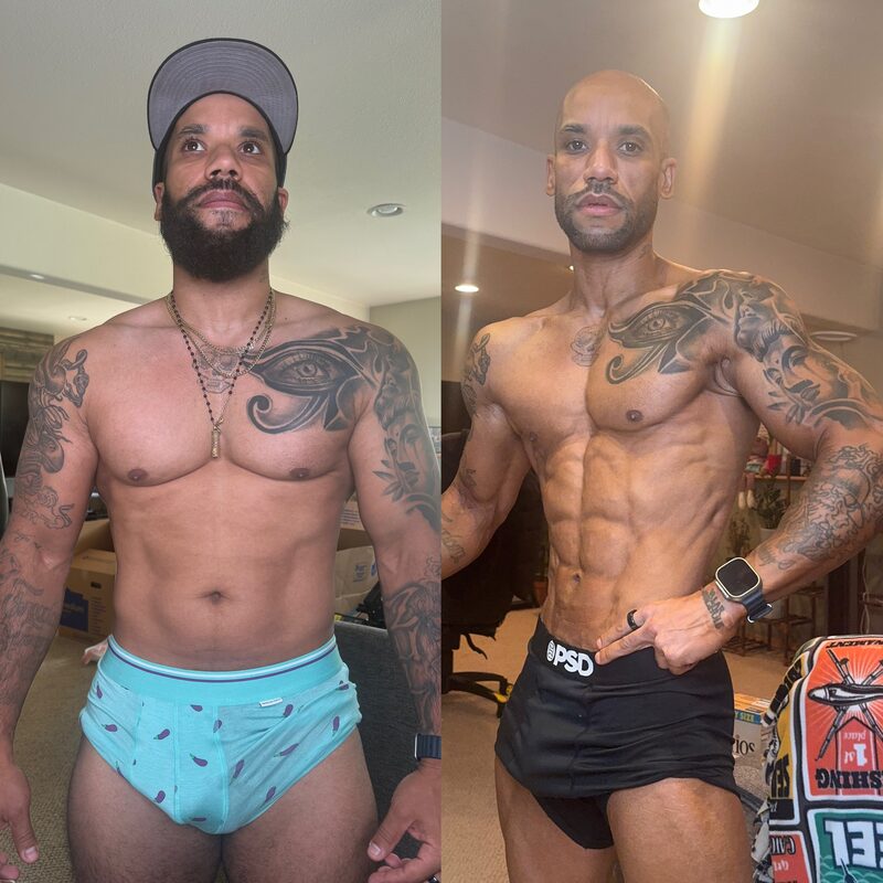 Stark Fitness before and after - physique results