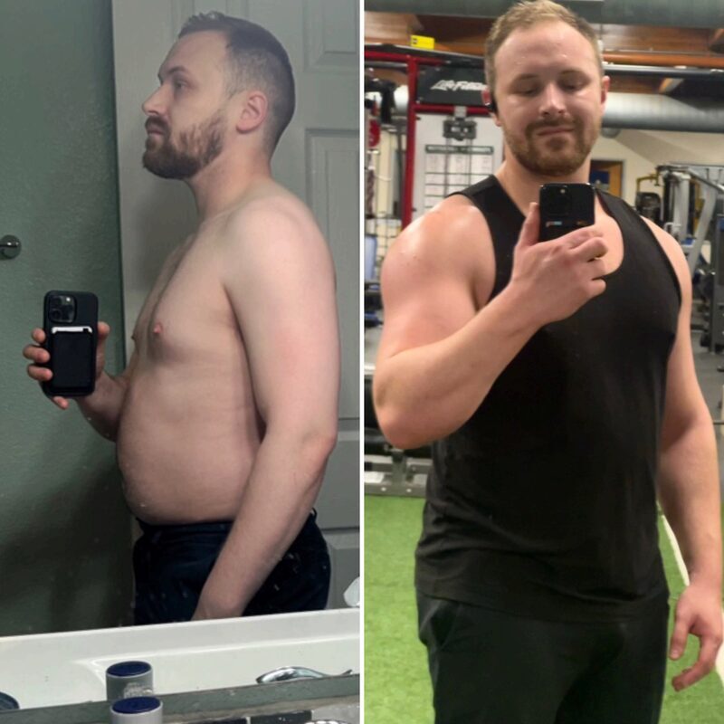 Stark Fitness before and after - weight loss journey