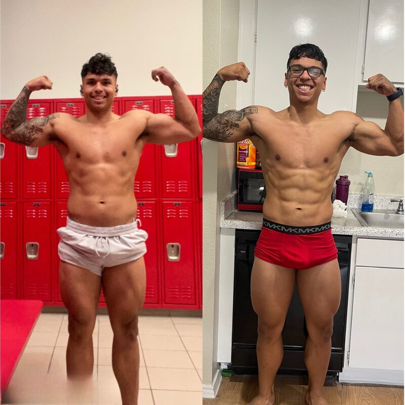 Stark Fitness before and after - muscle gain
